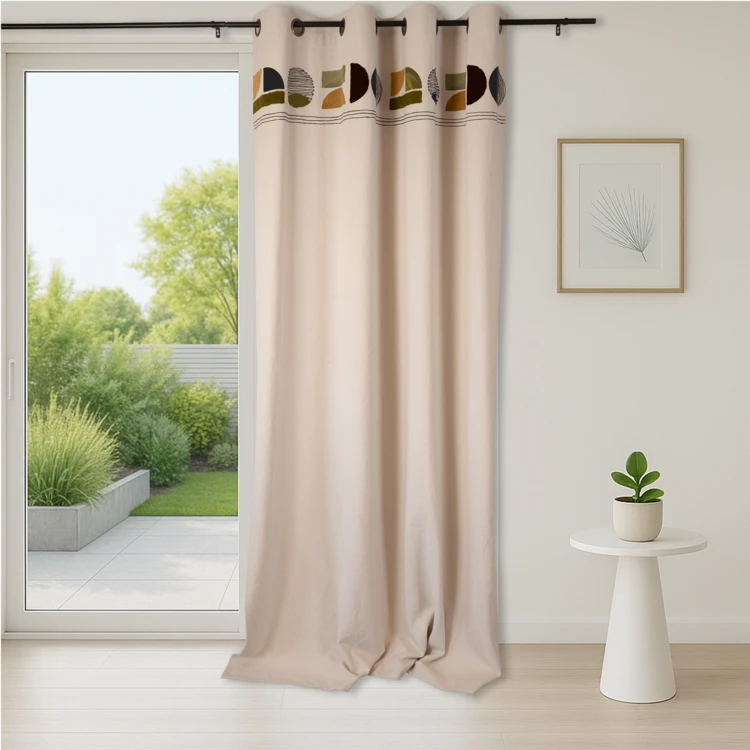 Design-Vorhang aus gewaschener Baumwolle