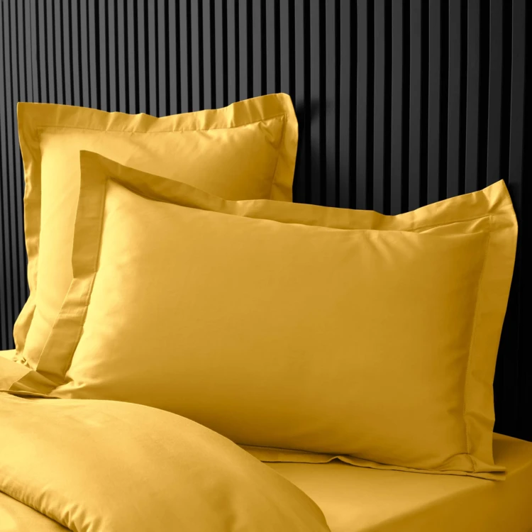 Taie d'oreiller volant plat 100% percale de coton ORIGINE