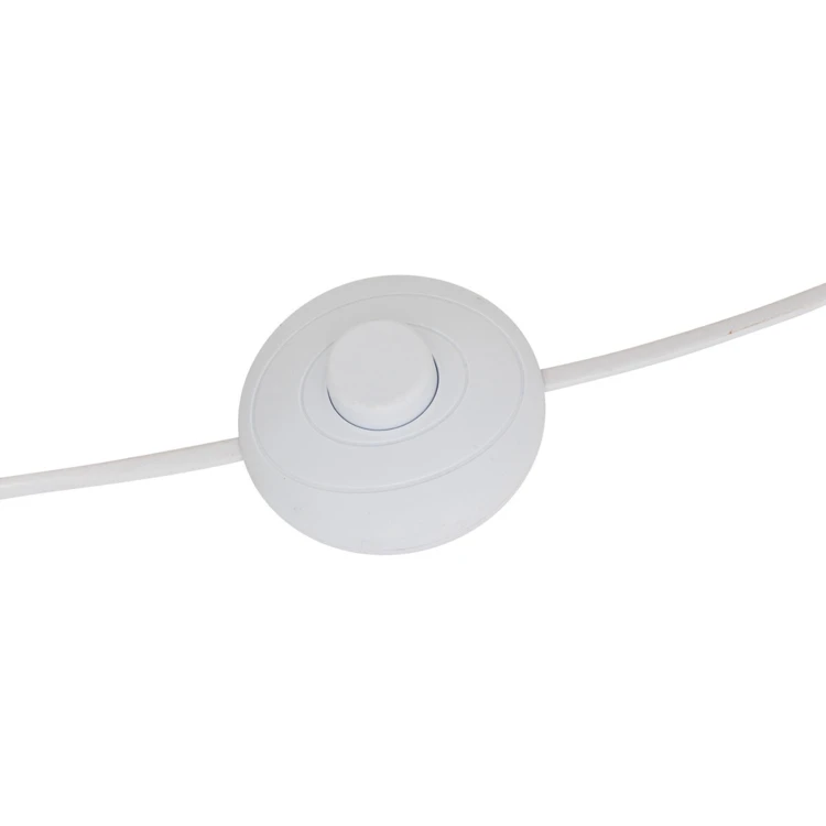 Lampadaire champignon en acier avec abat-jour arrondi