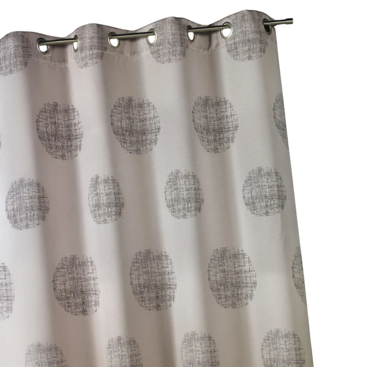 Jacquard-Vorhang mit melierten Rundmustern