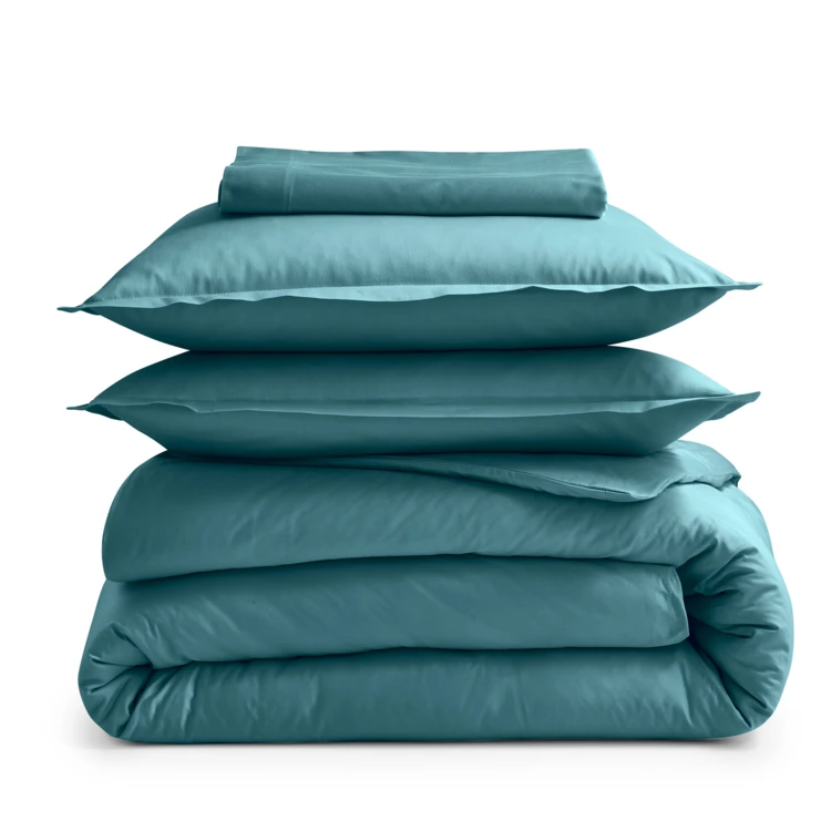 Taie de traversin percale de coton piquée unie