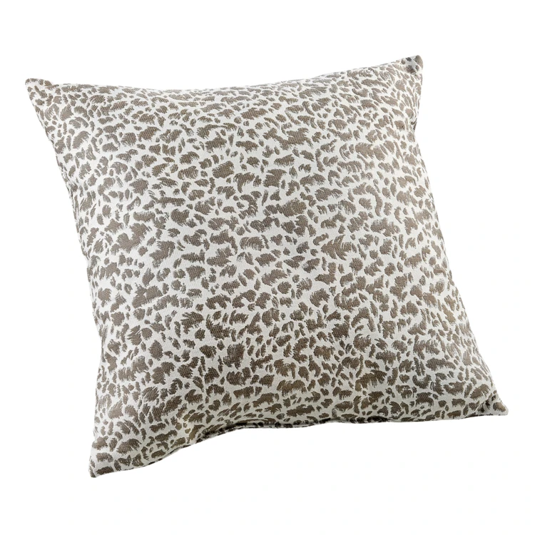 Coussin jacquard abstrait texturé style naturel