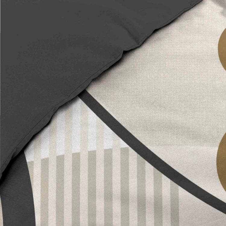 Juego de cama geométrico de algodón estampado por las dos caras