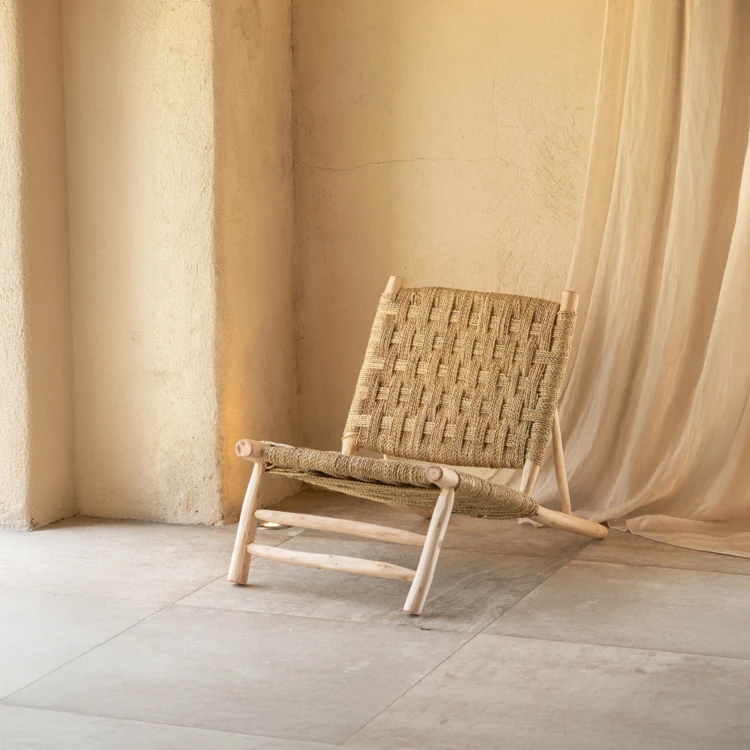 Sillón Japandi de madera ecológica