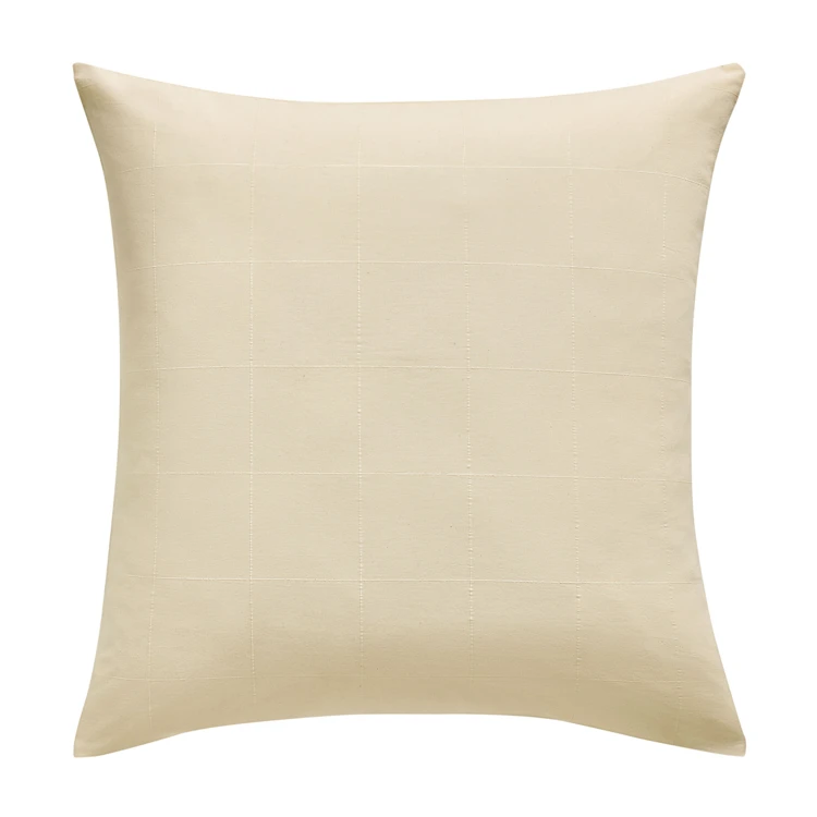 Juego de cama de algodón lavado con estampado de cuadros jacquard