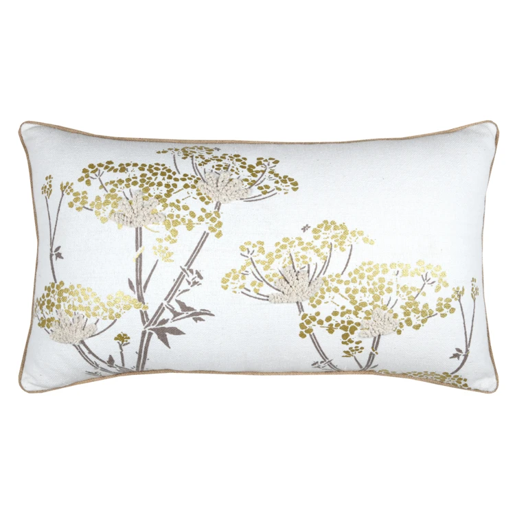 Coussin  feuillage doré