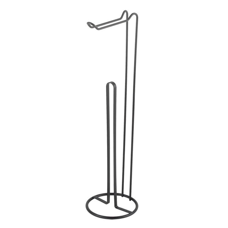 Toilettenpapierhalter mit Vorrat aus Metall