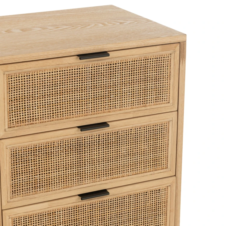 Hohe Holzkommode mit 5 Schubladen