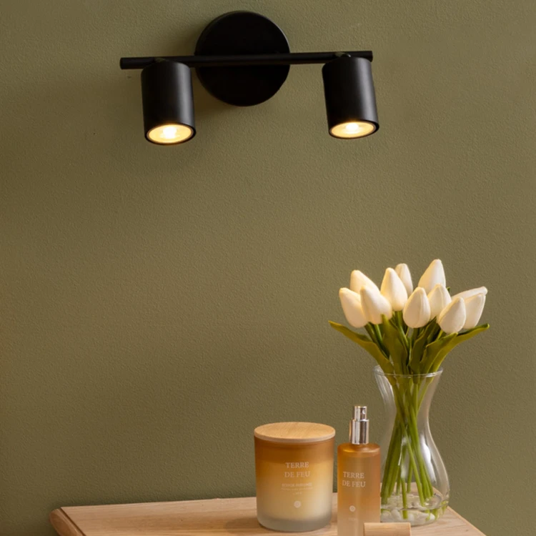 Doble punto de pared ajustable compatible con techo