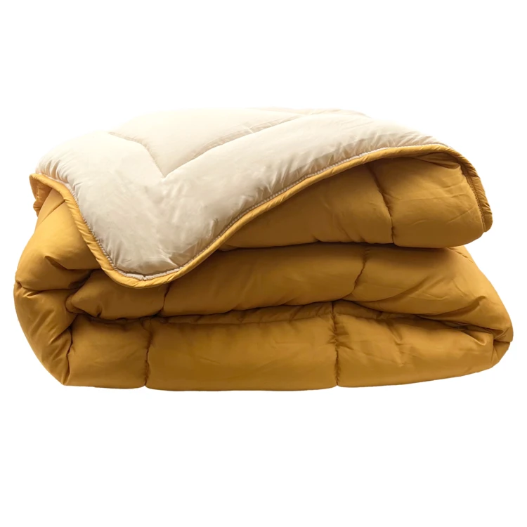 Couette légère réversible bicolore en microfibre 200 gr/m²