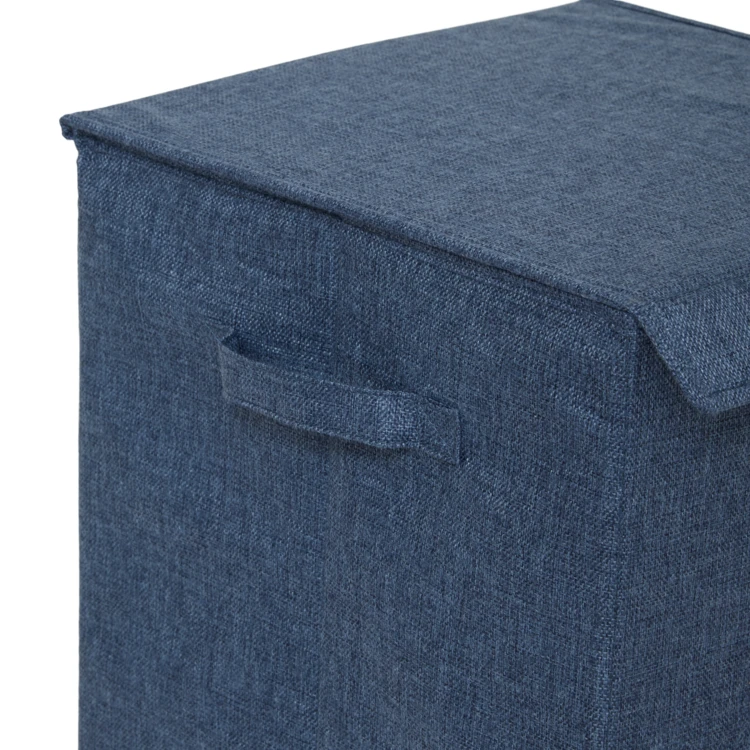 Opvouwbare wasmand van houtvezelplaat en polyester