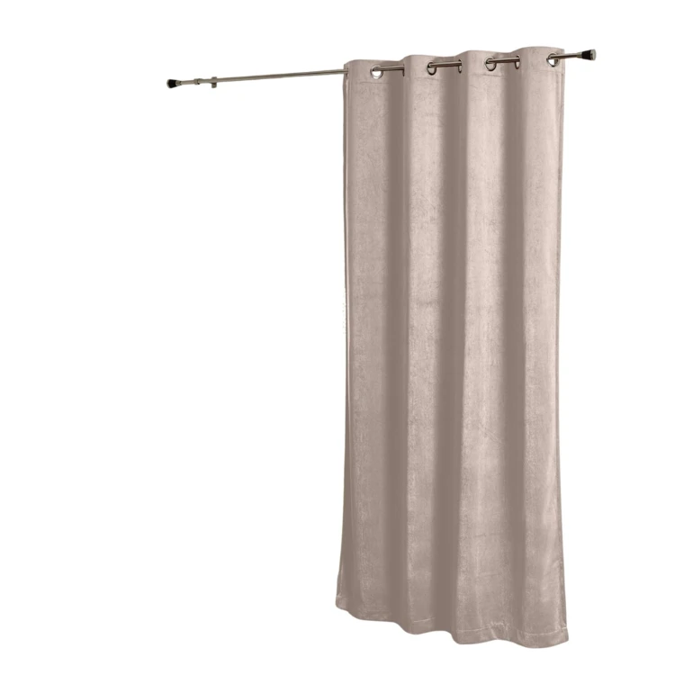 Rideau obscurcissant et isolant aspect velours