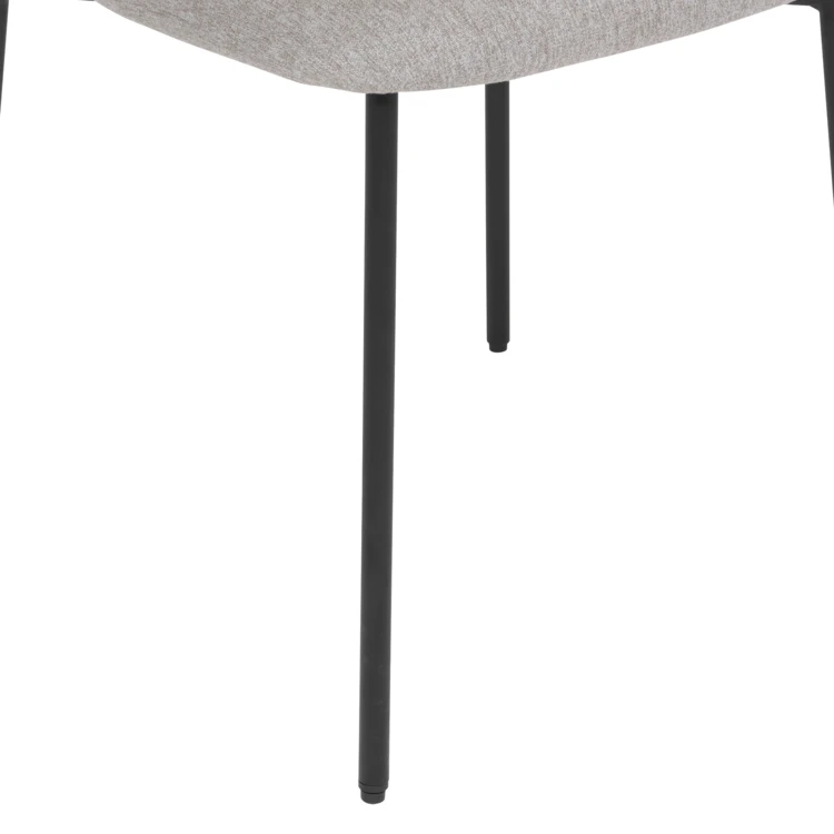 Lot de 2 chaises avec dossier bois et pieds métal