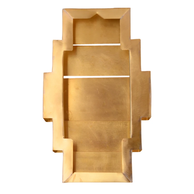 Applique rettangolare in ottone
