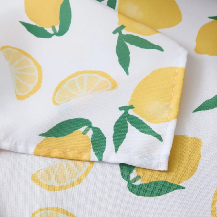 Nappe rectangle anti tache imprimée citron