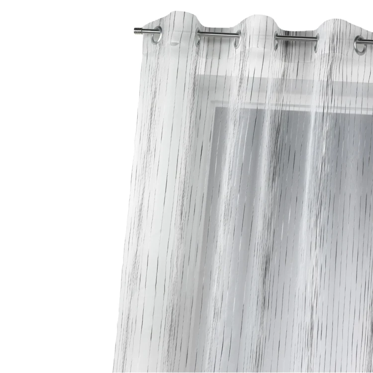 Vorhang Organza gewebte vertikale Streifen