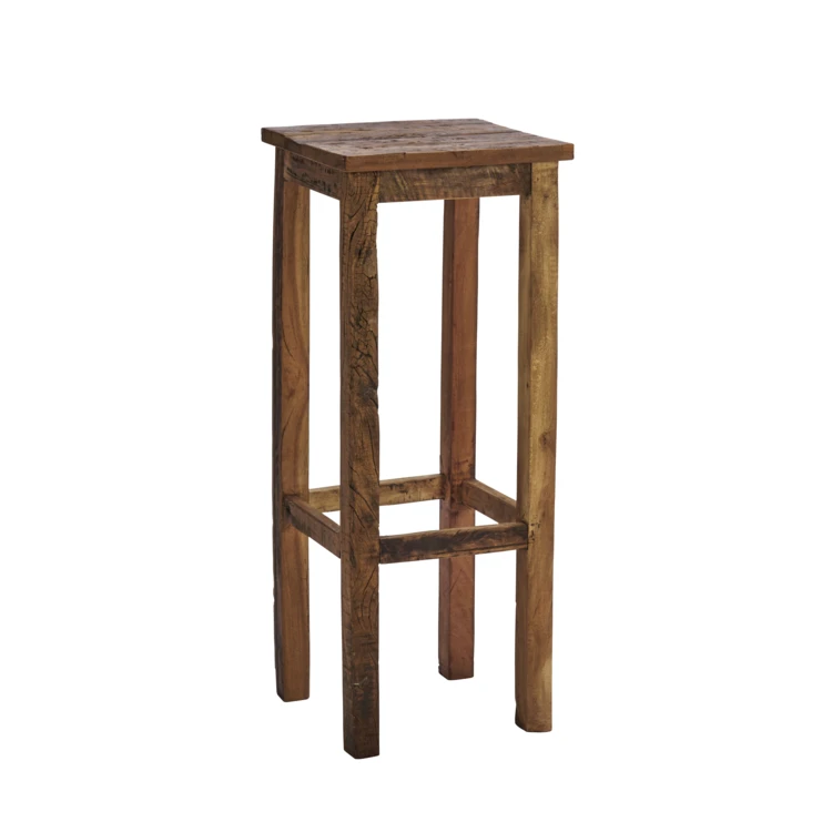 Tabouret de bar en bois ancien MADAM STOLTZ