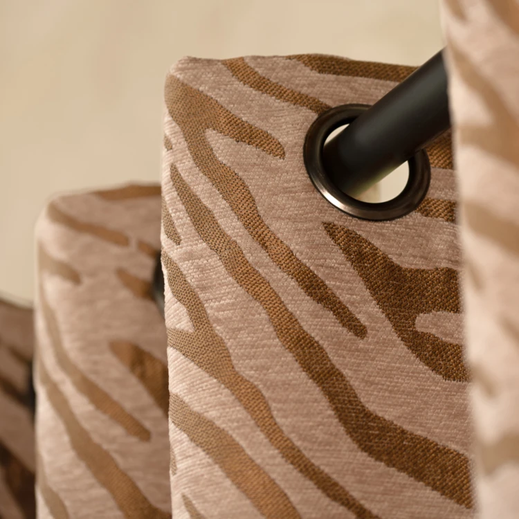 Vorhang Zebra Chenille-Stoff