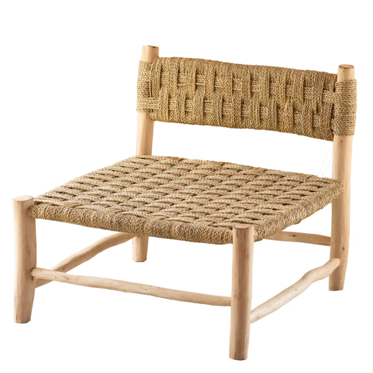 Fauteuil bas bois organique