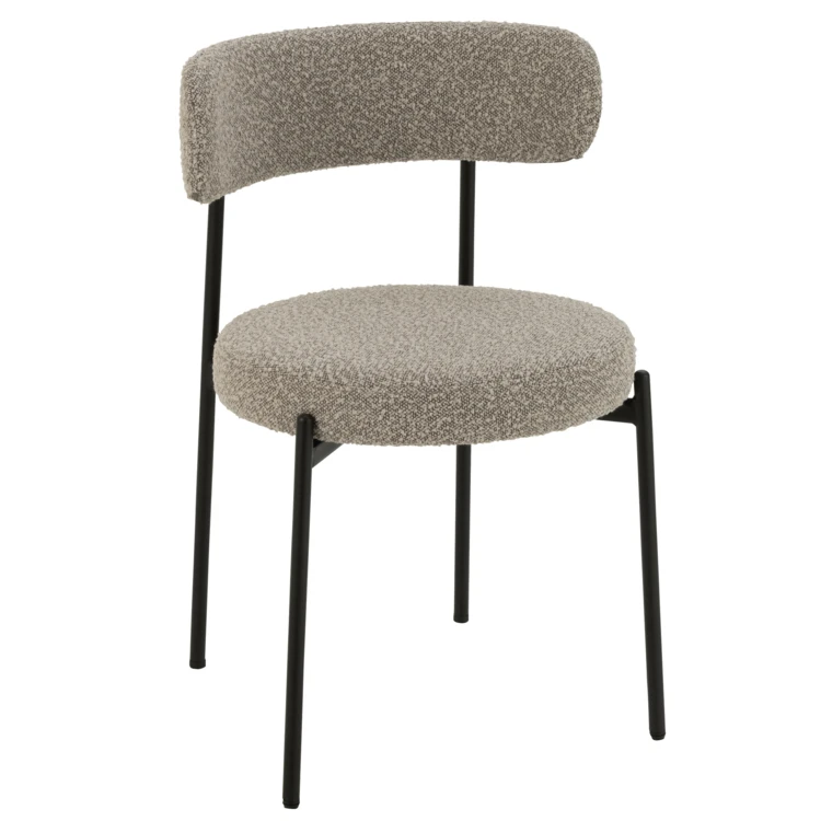 Chaise salon effet bouclette