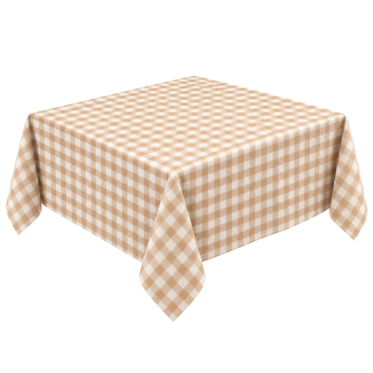 Nappe carrée en coton vichy