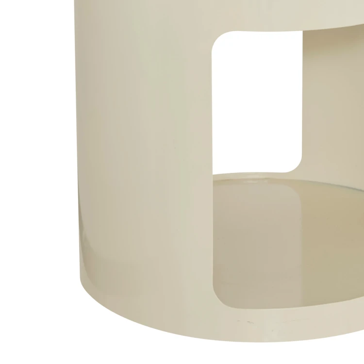 Table d’appoint ronde avec niches de rangement