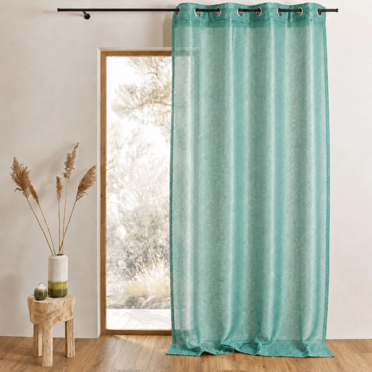 Organza-Vorhang mit Netzoptik