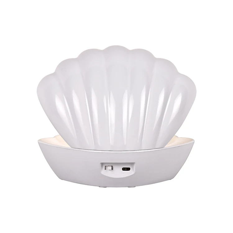 Candeeiro de concha iluminado com efeito brilhante