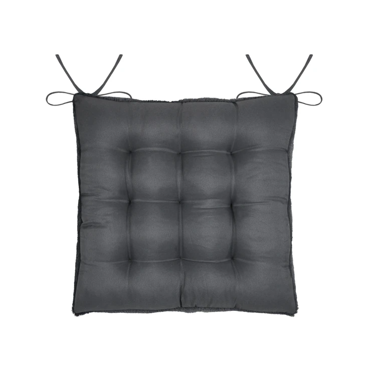 Galette de chaise imitation fourrure