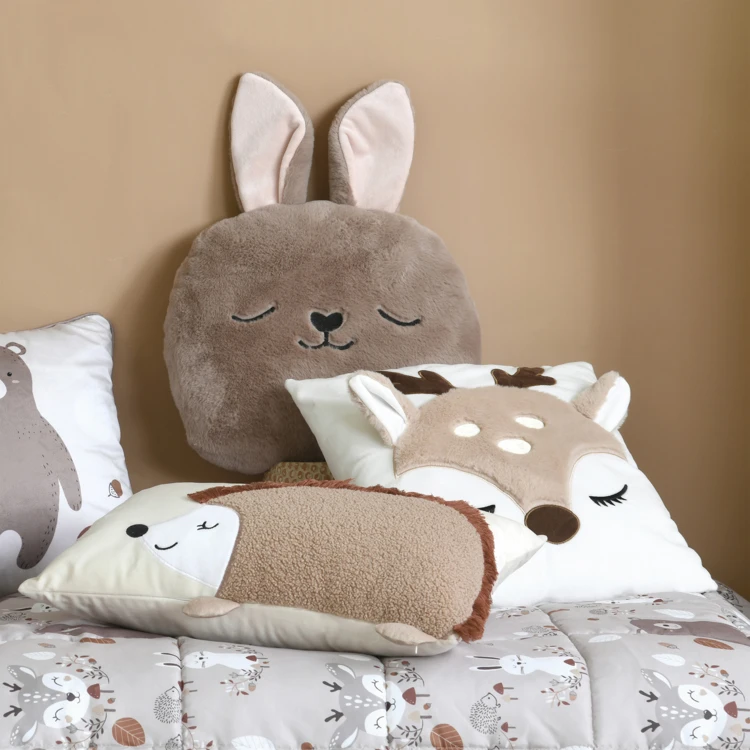 Coussin rectangulaire enfant hérisson