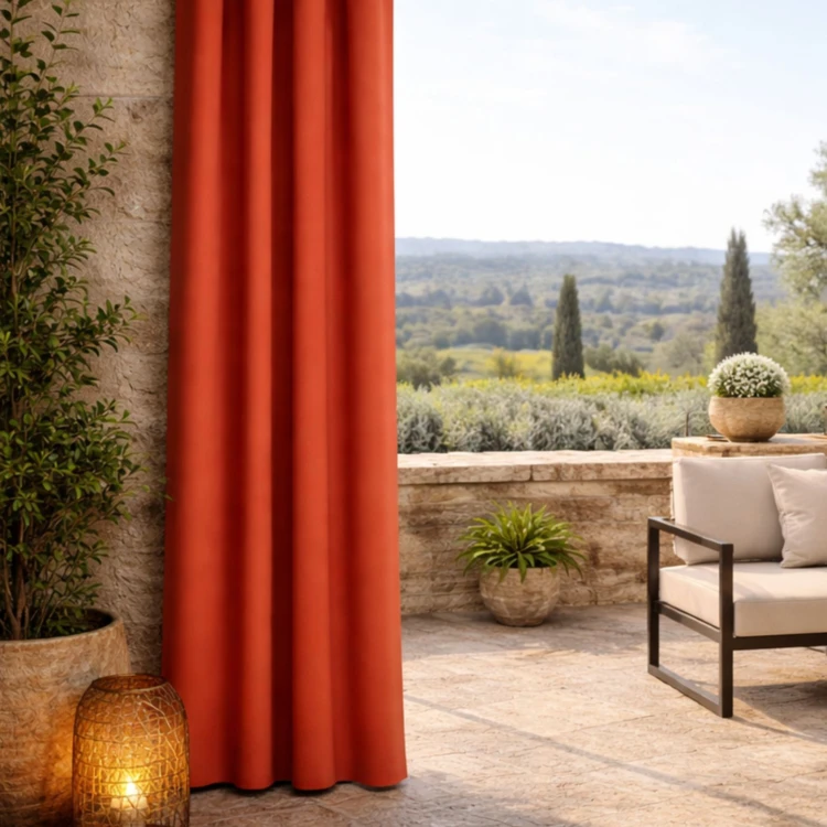 Rideau extérieur coloré imperméable résistant aux UV