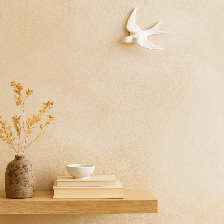 Déco murale hirondelle en Résine