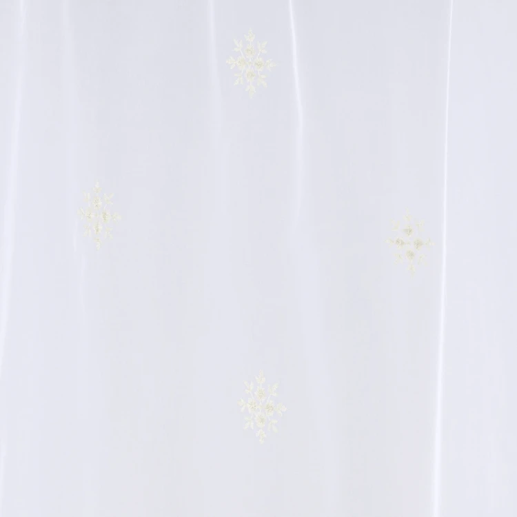 Paire de petits voilages motif flocons