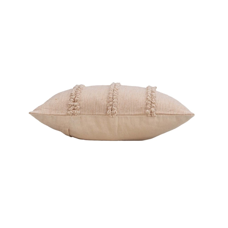 Almofada amovível em polycotton com tiras com fivela