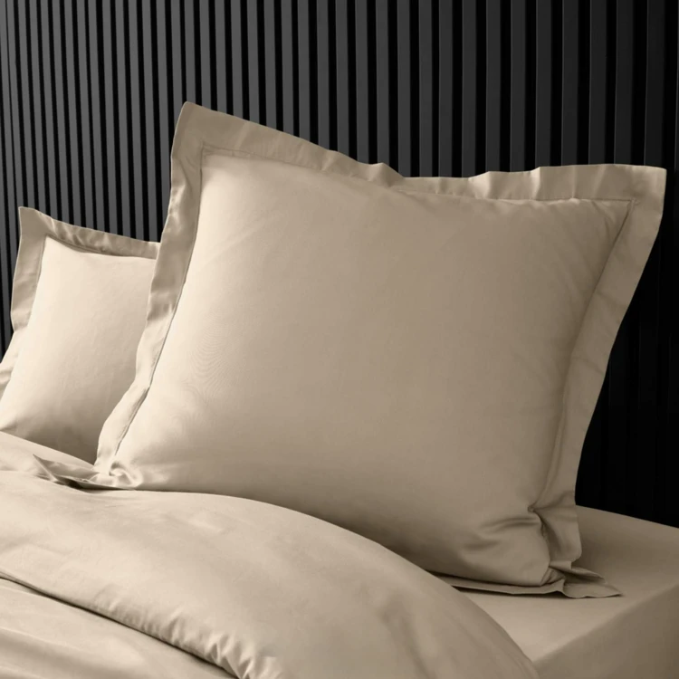 Taie d'oreiller volant plat 100% percale de coton ORIGINE