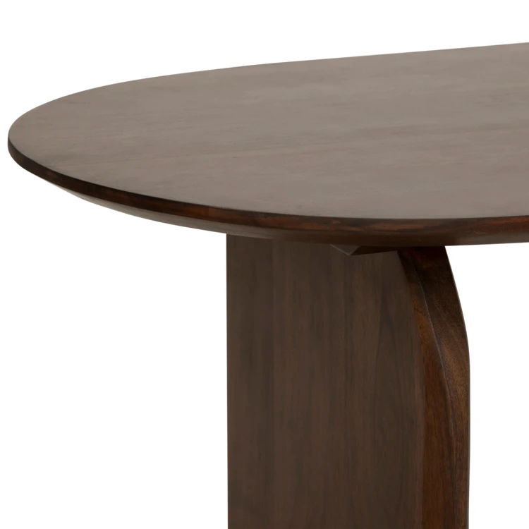 Table basse en manguier avec finition texturée