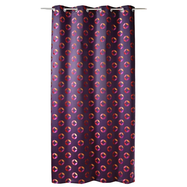 Jacquard-Lichtvorhang mit Rosettenmuster