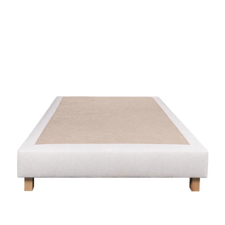 Ensemble matelas mousse 24 cm et sommier beige