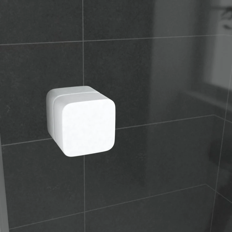 Porte de douche quart de cercle en verre trempé