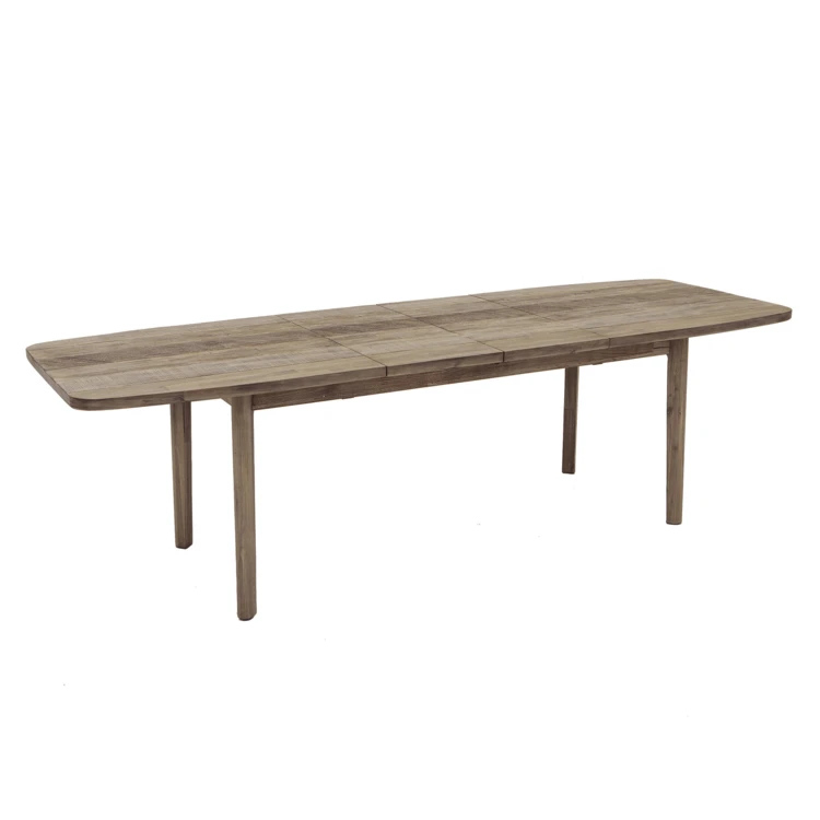 Table à manger extensible en acacia avec rallonges