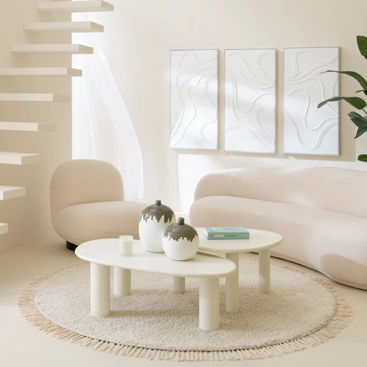 Table basse bois design épuré contemporain