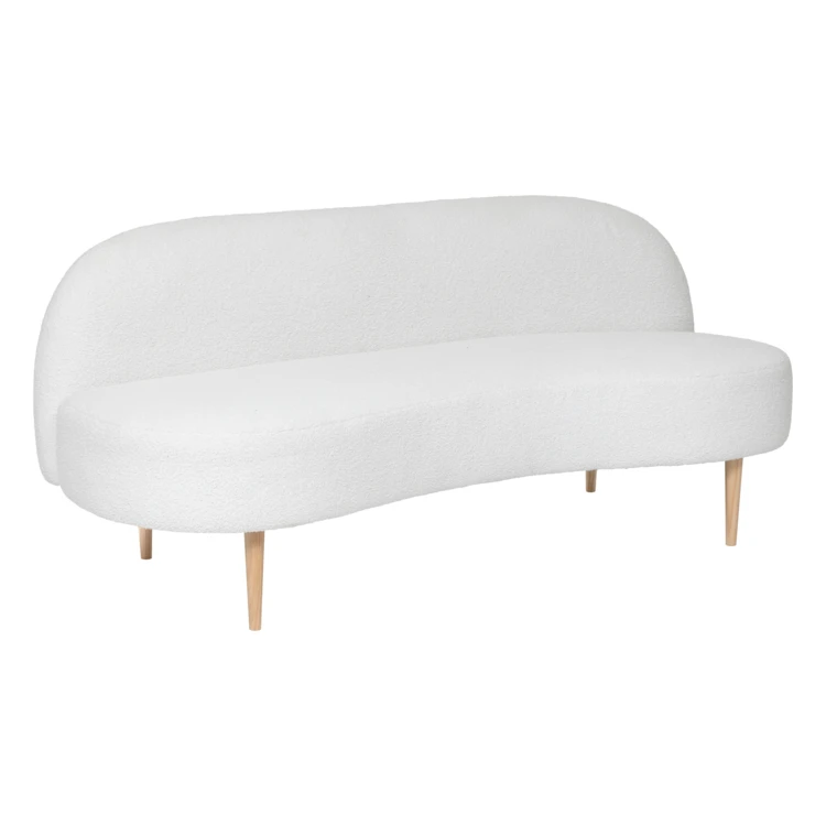 2-Sitzer-Bank aus Design-Bouclé