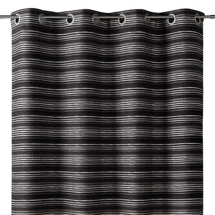 Cortina jacquard aislante con rayas finas
