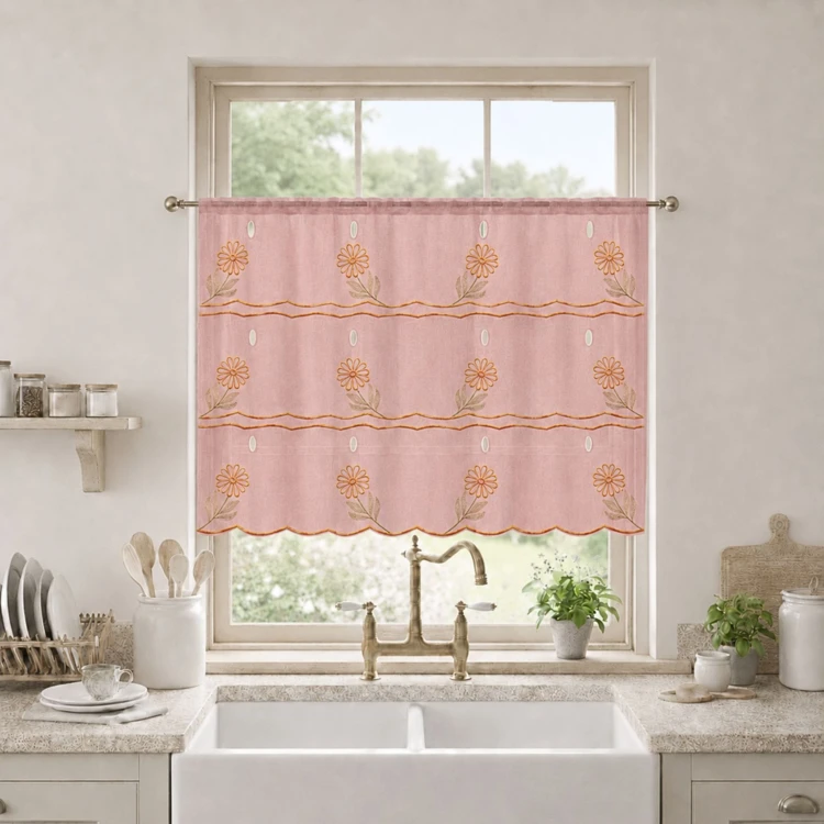 Modulable brodé à motifs fleuris