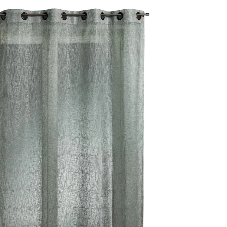 Voilage organza brodé prêt à poser