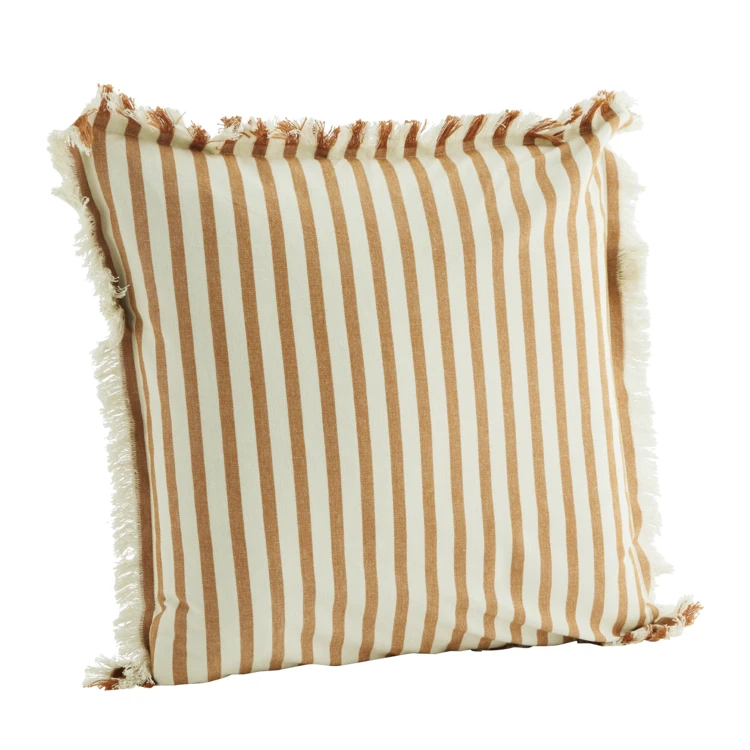 Housse de coussin 100% coton rayures MADAM STOLTZ