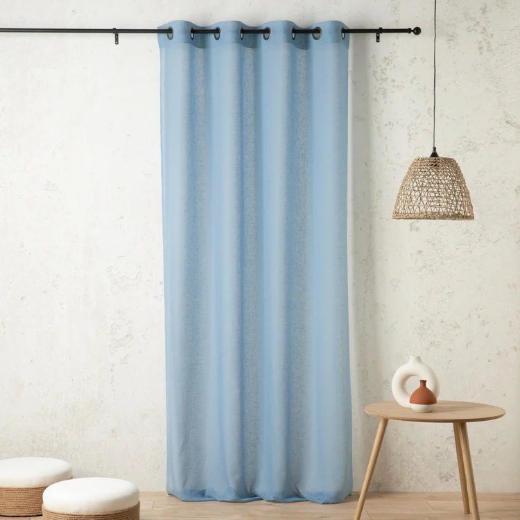 Cortinas lisas y de rejilla de poli/lino