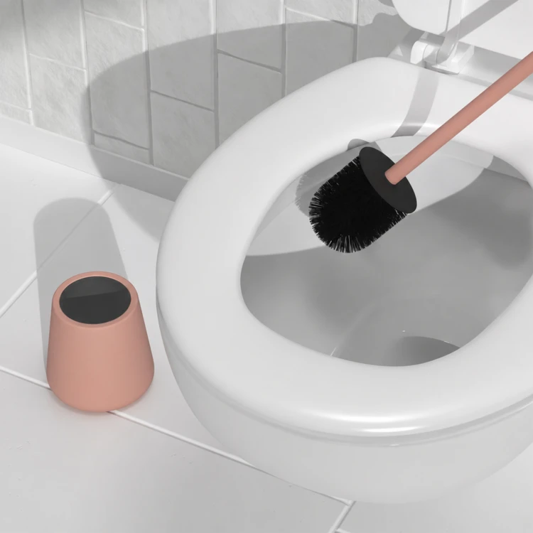 Toilettenbürste mit Halter aus Feinsteinzeug