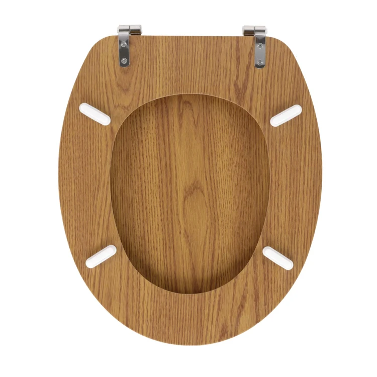 Toiletzitting met houteffect