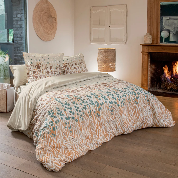 Federa di cotone floreale